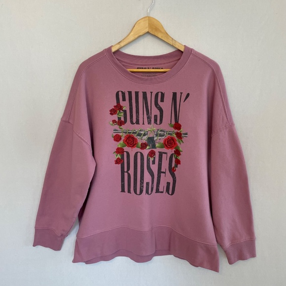 GUNS N’ ROSES Women's Size Large Official Concert Crew Neck Sweatshirt - Picture 4 of 4